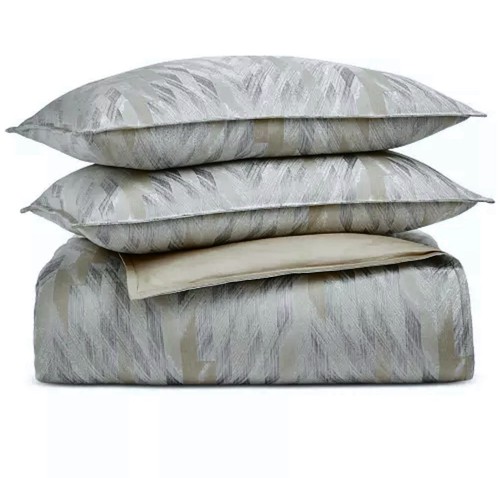 Hotel Collection Strukturierter Chevron Full/Queen Bettbezug/Bezüge 3-teiliges Set Neu - Bild 4 von 16