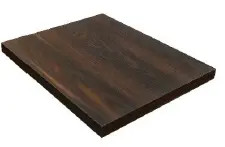 H&D Commercial Seating 48" Diameter 1-7/8" Thick Dark Walnut Melamine Top