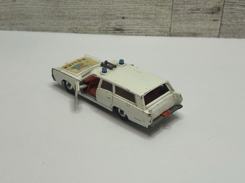 Coche de policía Mercury 1969 Matchbox vintage blanco / tamaño king • de Lesney - Imagen 3 de 11