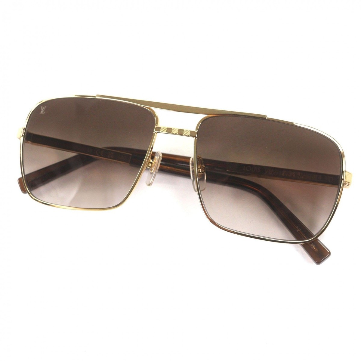 Louis Vuitton Damier Men's Attitude Pilot Sunglasses Z0259U 948 59