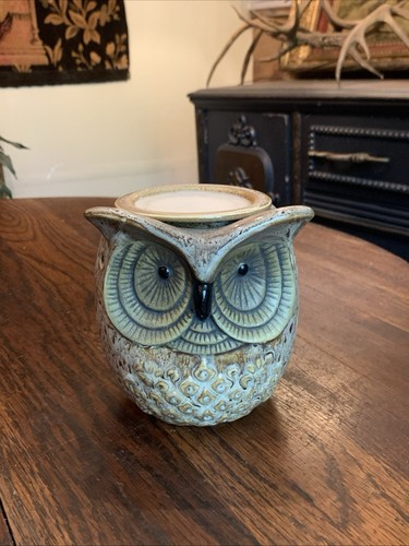 Retired Scentsationals Owl Wax Warmer Burner/ Night Light Ceramic Pottery - Picture 15 of 19