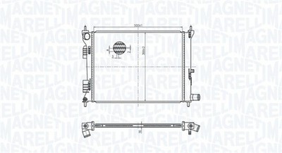 MAGNETI MARELLI Motorkühler Wasserkühler 350213179500 für HYUNDAI VELOSTER FS 4