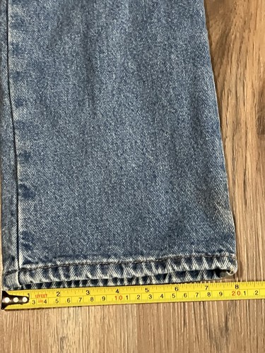 Jeans LL Bean uomo 33x32 blu vestibilità classica foderato in pile gamba dritta 100% cotone - Foto 11 di 11