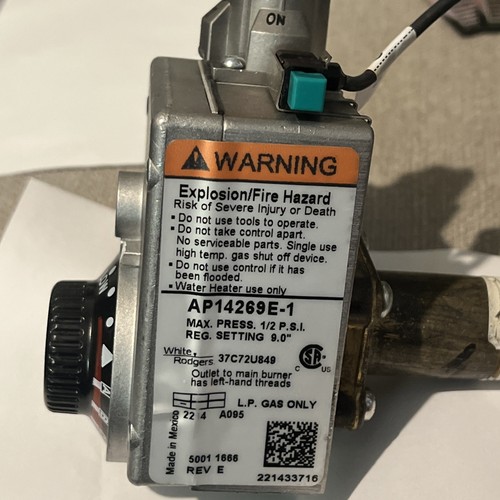 SP21196E | Rheem WR LP Gasventil und Pilot Adapter Kit, Ersatz für SP20304B - Bild 3 von 4