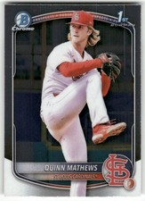 Quinn Mathews 2025 Bowman Chrome Prospects #BCP-25 St. Louis Cardinals