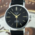 Poljot De Luxe ULTRA SLIM Soviet Wristwatch 2209 Black Dial Vintage Watch USSR