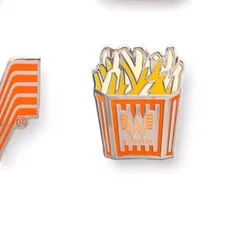 Whataburger French Fries Enamel Pin Texas Burger