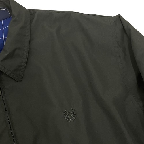 Chaps Harrington Jacket Black Mens L Flannel Lined Full Zip - Picture 4 of 10