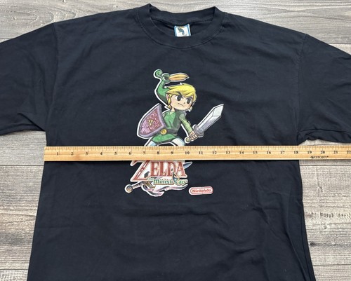 Vintage The Legend of Zelda Minish Cap 2004 Link Nintendo Gameboy Shirt Large - Picture 4 of 8