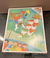 Vintage Whitman Donald Duck Puzzle Huey Dewey Louie Disney Complete