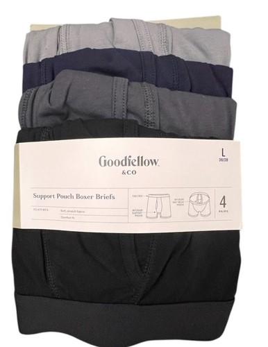 NEW Goodfellow & Co Med 32/34 Men's 4 pk Support Pouch Boxer Briefs Comfort Fit - Picture 2 of 4
