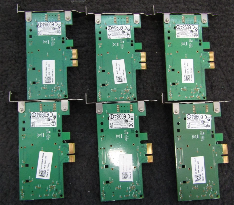 6xDell Broadcom DW1530 Low Profile PCIe x1 Wireless Adapter Card - BCM943228HM4L - Image 2 of 3