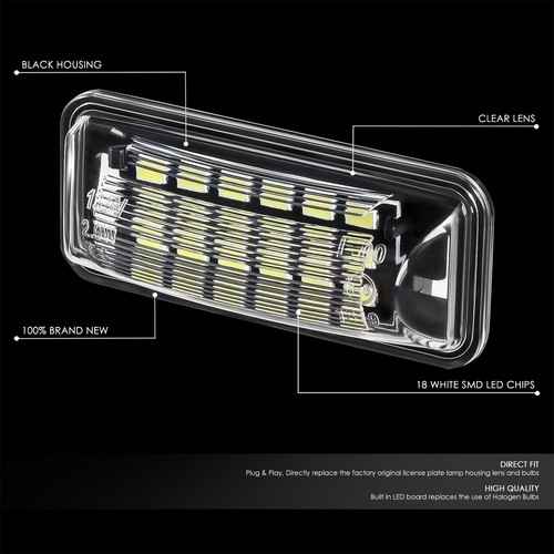 Nuvision For 08-22 Impreza BRZ FR-S Legacy 18 SMD LED License Plate Lights Pair - Picture 2 of 6