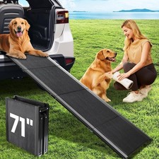 Dog Ramp for Car, 71''x 17'' Pet Ramp for Large Dogs with Anti-Slip 1803ER4