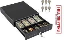 13" Electronic Cash Register Drawer for Point of Sale (POS) System with 4 Bill 5