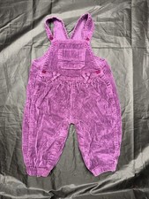 Vintage Y2K 1997 The Children  s Place Purple Corduroy Overalls Size 12 Months