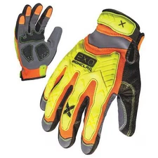 Ironclad Performance Wear Exo2-Hzi-03-M Exo Hi-Vis Mechanics Gloves, Embossed