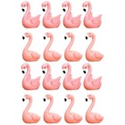 2 Pieces Flamingo-Gartenornamente Kleine Figuren Kuchendekorationen