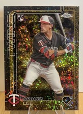 2025 Topps Gilded -Brooks Lee #78 Gold Mini-Diamond Refractor /50 (RC)