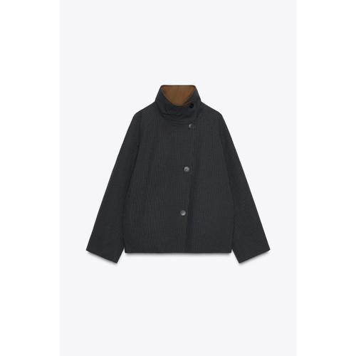 ZARA ZW COLLECTION REVERSIBLE SHORT TRENCH COAT - Picture 1 of 5