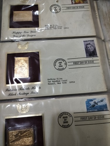 Golden Replicas of United States Stamps Proof Replicas on 22kt Gold (21 Stamps) - Picture 4 of 11