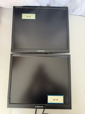 2x Samsung 17  LCD Monitors SyncMaster 712N   Tested Working VGA Displays