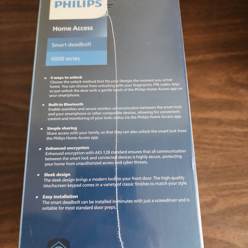 Philips Wi-Fi Smart Door Lock, Keyless Entry Lock w/ App Control 4000 Series - Picture 8 of 10