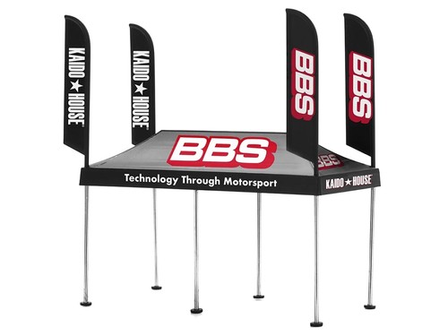 KAIDO HOUSE "BBS" ZELT V1 SCHWARZ MIT EXTRA RÄDERN FÜR MINI GT KHMG199 IM MASSSTAB 1:64 - Bild 4 von 5