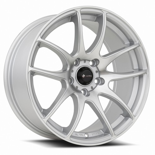 1-New 18" Vors TR4 Wheel 18x10.5 5x114.3 22 Silver Machined Rim 73.1 - Picture 7 of 7