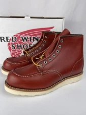 Red Wing Heritage Moc Toe Boots 8875 9 D Classic Red Oro Russet Limited Dog Tag