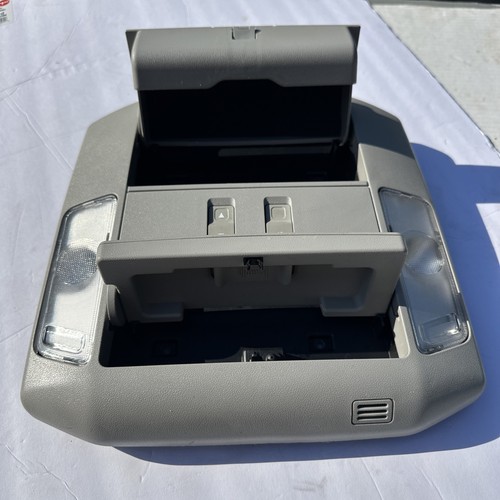 2007-2013 Toyota Tundra Overhead Console Gray Sunroof Map Lights OEM Read - Picture 5 of 8