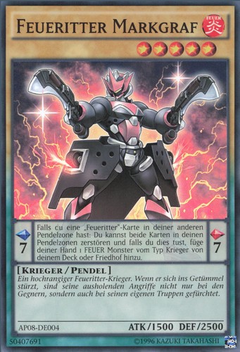YuGiOh Feueritter Markgraf AP08-DE004 Super Rare NM unl. - Bild 1 von 2