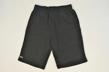 Lacoste Sport Activewear Knit Shorts Logo Tennis Boys Kids Black Drawstring 14