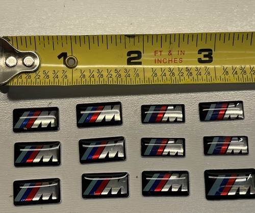 12x BMW M Steering Wheel Rim Shifter Badge Decals (All sizes)