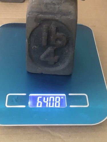 6 Graduated Antique Cast Iron & Lead Ring Scale Weights 7 4 2 1 lb, 8 & 4 oz GPO - Picture 16 of 20