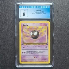 1st Edition Gastly Non-Holo Fossil 33/62 CGC 6