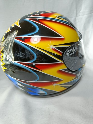 Raro Casco de Motocicleta Shoei Masaki Tokudome Motogp Todo Japón Honda Race Réplica - Imagen 5 de 15