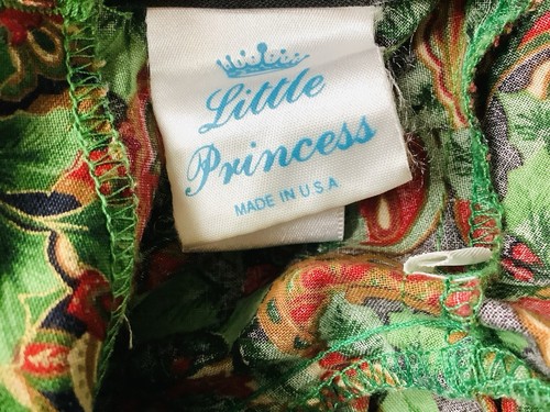 Little Princess Size 8 Vintage Holiday Dress, 100% Cotton, Made In USA - Picture 19 of 23
