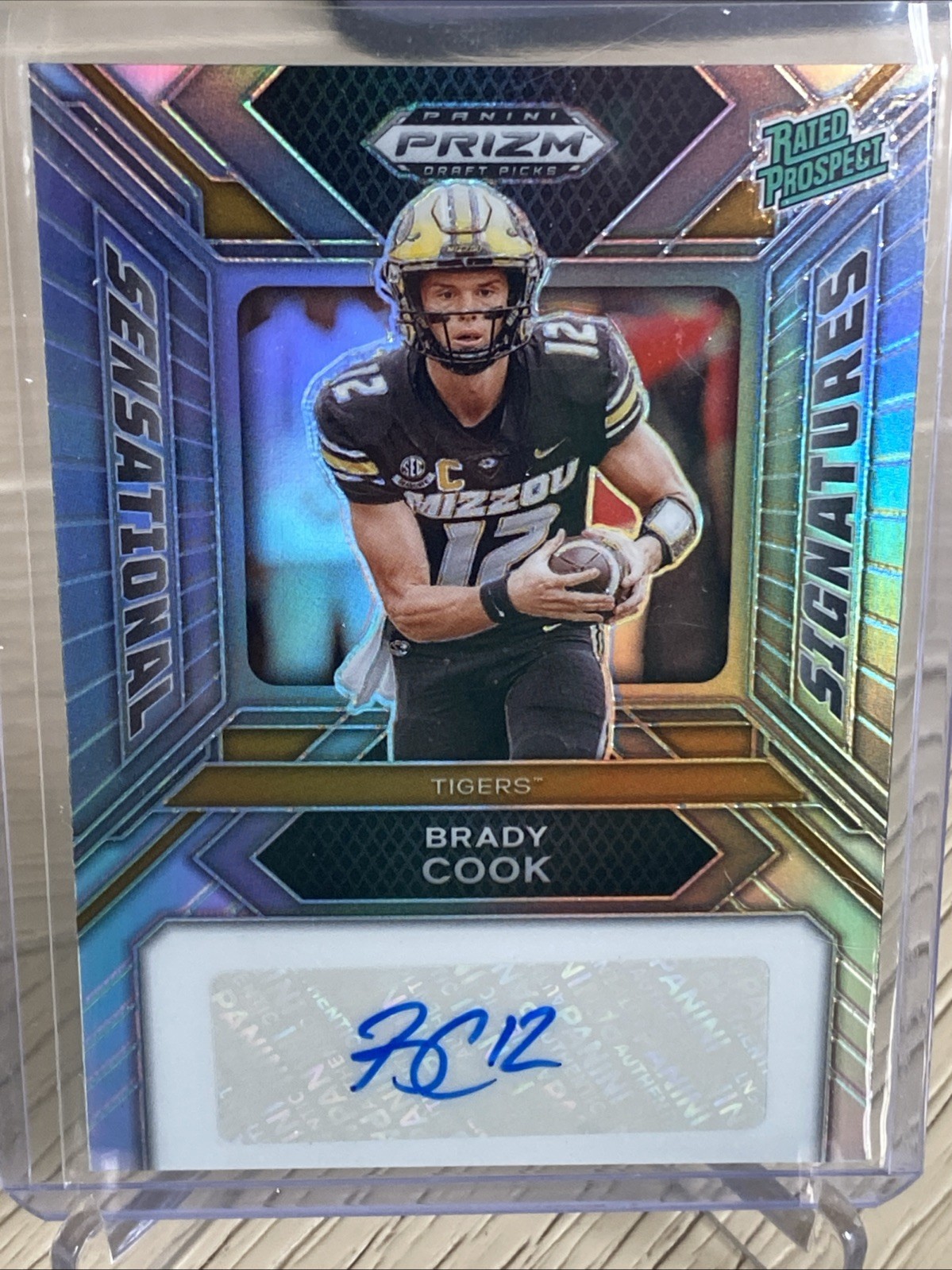 2024 PANINI PRIZM DRAFT PICKS SENSATIONAL SIGNATURES BRADY COOK AUTO (AU)
