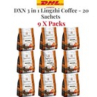 9 Packs DXN Lingzhi Coffee 3 in 1 Ganoderma Extract (20 sachets X 21 G) DHL