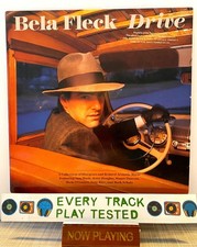 BELA FLECK - DRIVE vinyl LP Rounder 0255 Promo -1988- *INCREDIBLE*  lineup LOOK!