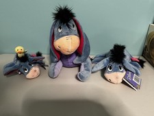 Eeyore Plush Stuffed Animal Toy Lot Of 3 Disney Store/Disney Winnie The Pooh