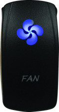 DragonFire Racing Lighted Switch Fan On/Off Blue