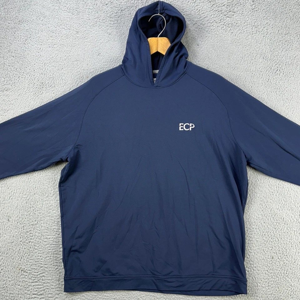 Peter Millar Sudadera con Capucha Para Hombre XL Azul Marino Ligero Pullover Elástico Foto 2 de 4