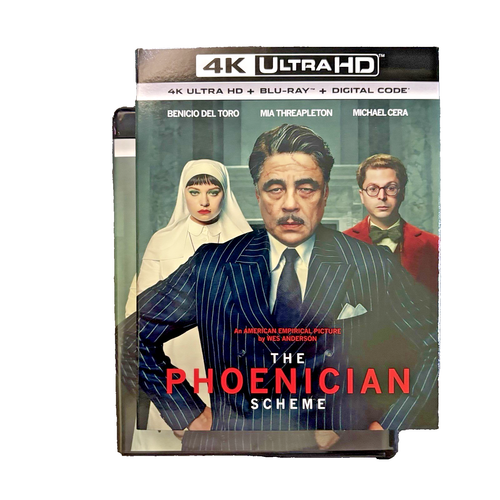 The Phoenician Scheme - 4K UHD + Blu-ray - New with Slipcover * Ships in a Box - Foto 1 di 4