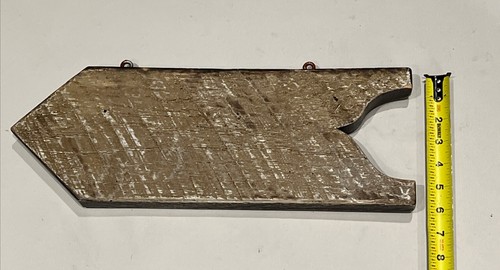 Vintage Arrow Ice For Sale Country General Store Gas Station Garage Wood Sign - Picture 6 of 13