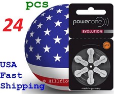 24 pcs p13  13 PR48 PowerOne Evolution Card 1.45V Zinc Air Hearing Aid Battery