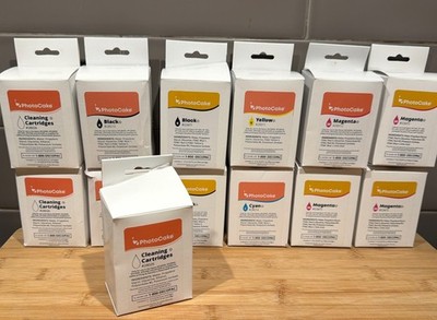 DecoPac PhotoCake Cleaning + Cyan + Yellow Magenta Cartridge Lot of 13 for Epson