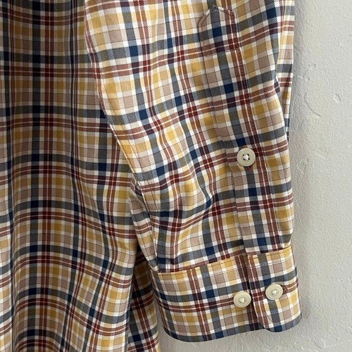 Orvis Wrinkle Free Plaid Long Sleeve Button Down Shirt Yellow Multicolor XL-T - Picture 13 of 14