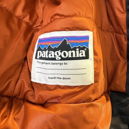 Patagonia Jacket Gray Camouflage Snowshot Insulated Full Zip Youth Size XL (14) - Picture 11 of 19